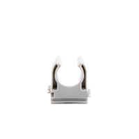 Soporte de presión (Abrazadera), PVC Auto-extinguible, abierto para tubería de 16 mm