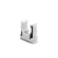 Soporte de presión (Abrazadera), PVC Auto-extinguible, abierto para tubería de 20 mm