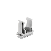 Soporte de presión (Abrazadera), PVC Auto-extinguible, abierto para tubería de 20 mm