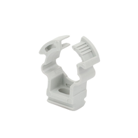 Soporte de collar (Abrazadera), PVC Auto-extinguible, cerrado para tubería de 16 mm