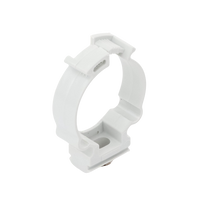 Soporte de collar (Abrazadera), PVC Auto-extinguible, cerrado para tubería de 32 mm