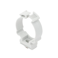 Soporte de collar (Abrazadera), PVC Auto-extinguible, cerrado para tubería de 32 mm