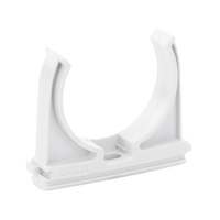 Soporte de presión (Abrazadera), PVC Auto-extinguible, abierto para tubería de 50 mm