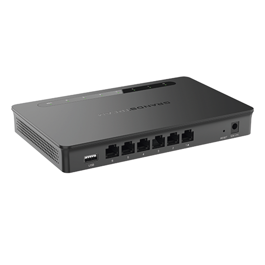 Router Gigabit VPN / Balanceador de cargas / 30,000 sesiones NAT /  6 puertos 10/100/1000 Mbps (WAN/LAN) / Compatible con GWN Cloud.