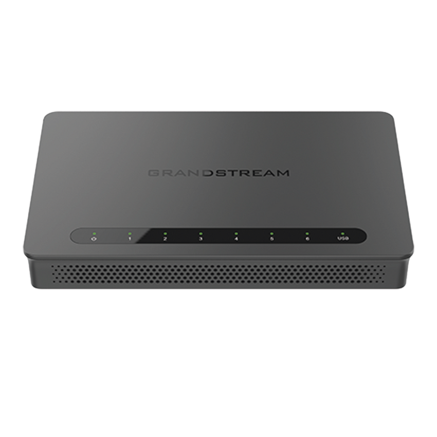 Router Gigabit VPN / Balanceador de cargas / 30,000 sesiones NAT /  4 puertos 10/100/1000 Mbps + 2 puertos SFP (WAN/LAN) / 1 puerto entrada PoE(af/at) / 2 puertos salida PoE (af/at) / Compatible con GWN Cloud.