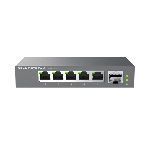 Switches de red Multi-Gigabit de 2.5G No Administrable / 5 Puertos RJ45 de 100/1000/2500Mbps / 1 puerto de fibra SFP+