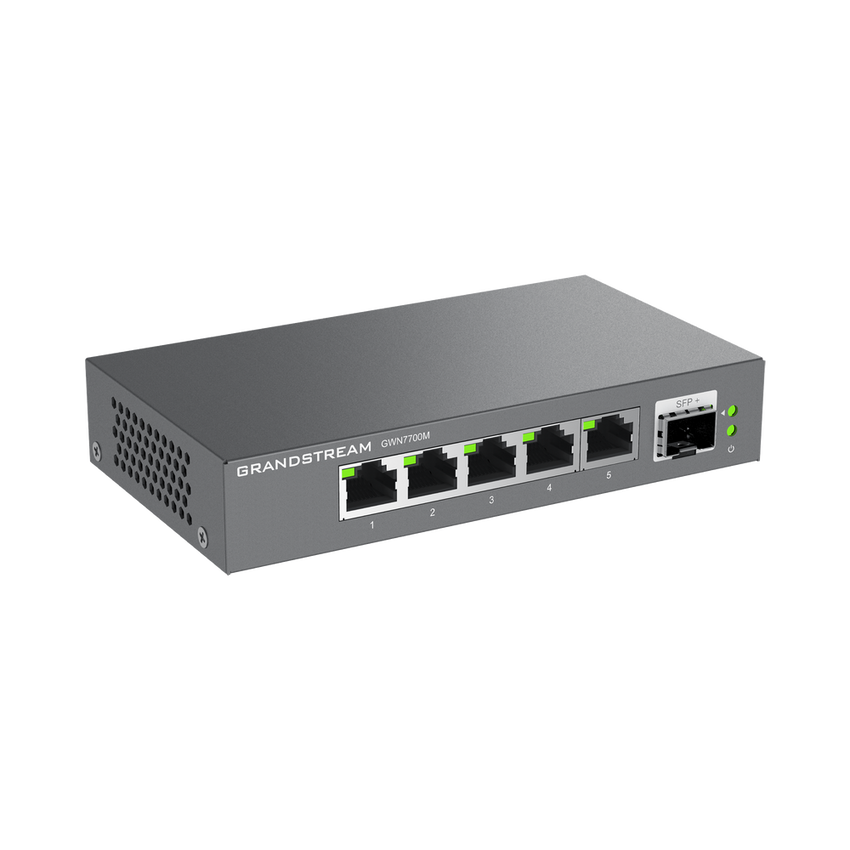 Switches de red Multi-Gigabit de 2.5G No Administrable / 5 Puertos RJ45 de 100/1000/2500Mbps / 1 puerto de fibra SFP+