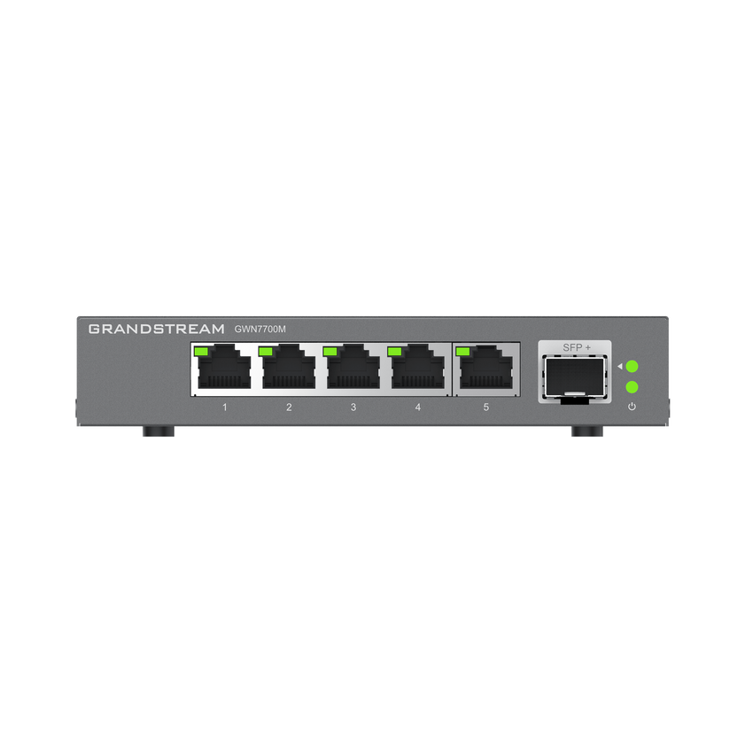 Switches de red Multi-Gigabit de 2.5G No Administrable / 5 Puertos RJ45 de 100/1000/2500Mbps / 1 puerto de fibra SFP+