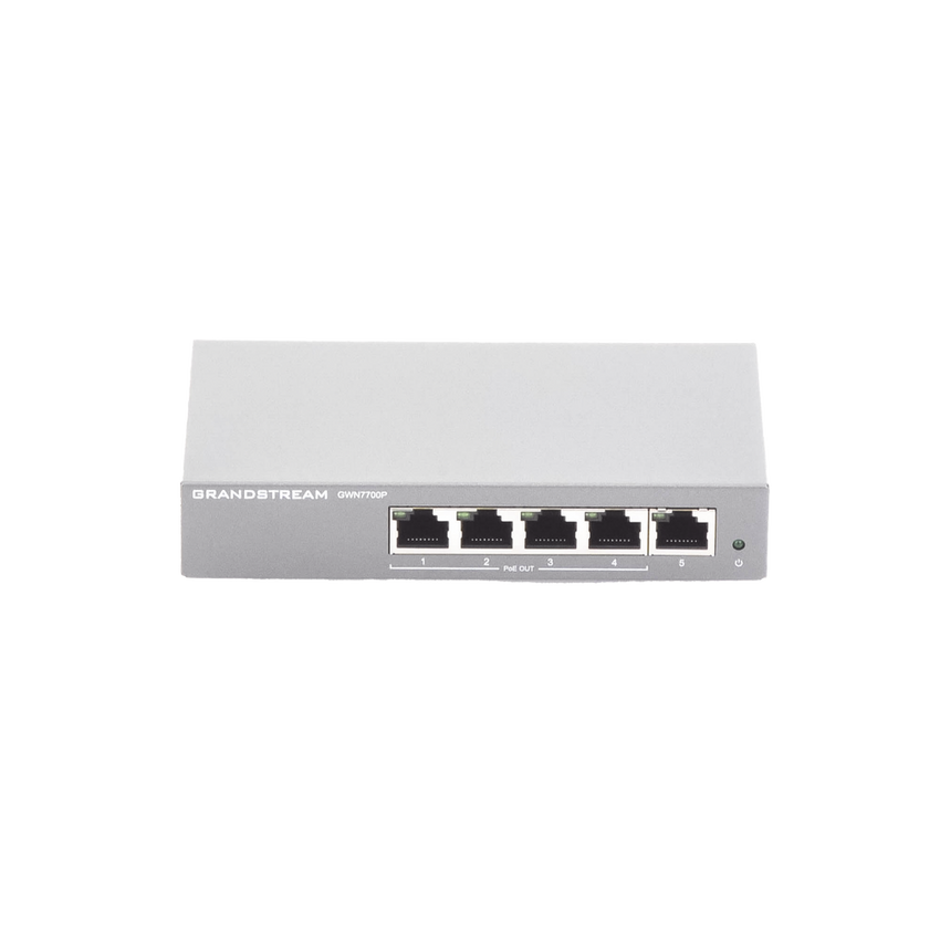 Switch PoE+ Gigabit No Administrable / 5 puertos 10/100/1000 Mbps / 4 puertos PoE+ / hasta 60W