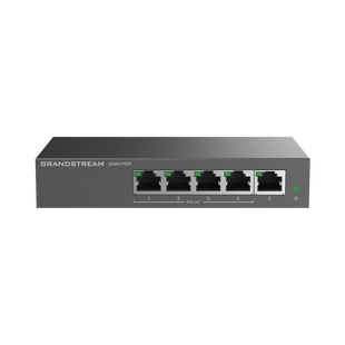 Switch PoE+ Gigabit No Administrable / 5 puertos 10/100/1000 Mbps / 4 puertos PoE+ / hasta 60W