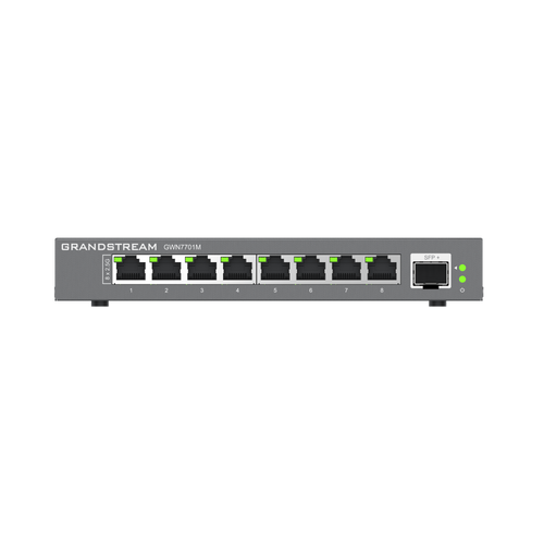 Switches de red Multi-Gigabit de 2.5G No Administrable / 8 Puertos RJ45 de 100/1000/2500Mbps / 1 puerto de fibra SFP+