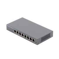 Switch PoE+ Gigabit No Administrable / 8 puertos 10/100/1000 Mbps / 4 puertos PoE+ /  hasta 60W
