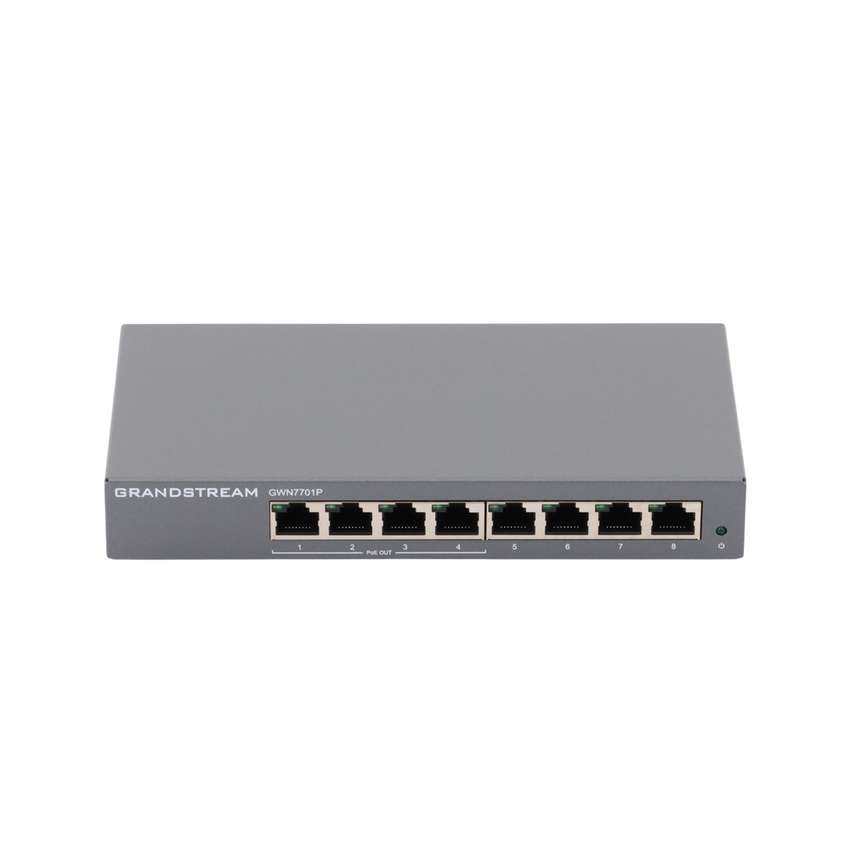 Switch PoE+ Gigabit No Administrable / 8 puertos 10/100/1000 Mbps / 4 puertos PoE+ /  hasta 60W