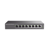 Switch PoE+ Gigabit No Administrable / 8 puertos 10/100/1000 Mbps / 4 puertos PoE+ /  hasta 60W