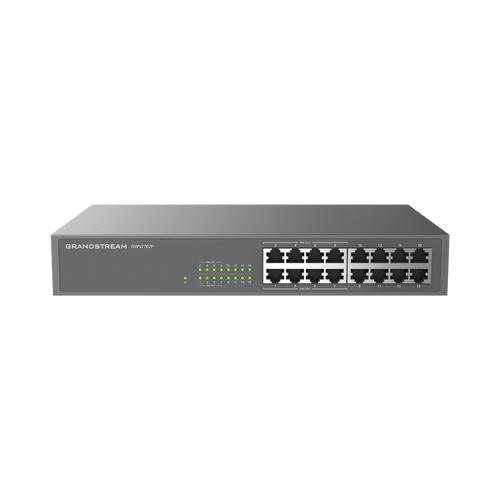 Switch PoE+ 16 Puertos Gigabit No Administrable / 8 puertos 10/100/1000 Mbps / 8 puertos PoE+ / hasta 145W