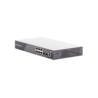 Switch PoE+ Gigabit Administrable / 8 puertos 10/100/1000 Mbps + 2 Puertos SFP Uplink / Hasta 120W / Compatible con GWN Cloud.