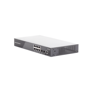 Switch PoE+ Gigabit Administrable / 8 puertos 10/100/1000 Mbps + 2 Puertos SFP Uplink / Hasta 120W / Compatible con GWN Cloud.