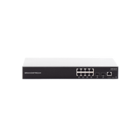 Switch PoE+ Gigabit Administrable / 8 puertos 10/100/1000 Mbps + 2 Puertos SFP Uplink / Hasta 120W / Compatible con GWN Cloud.