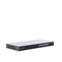 Switch Gigabit PoE+ Administrable / 16 puertos 10/100/1000 Mbps + 4 Puertos SFP Uplink / Hasta 240W / Compatible con GWN Cloud.