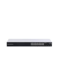 Switch Gigabit PoE+ Administrable / 16 puertos 10/100/1000 Mbps + 4 Puertos SFP Uplink / Hasta 240W / Compatible con GWN Cloud.
