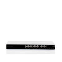 Switch PoE+ Administrable / 24 Puertos 10/100/1000 Mbps + 4 SFP / 360W PoE Total / Switching 56 Gbps / Cloud GWN Sin Costo / Montable en Rack