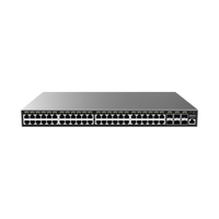 Switch Gigabit  Administrable / 48 puertos 10/100/1000 Mbps + 6 Puertos SFP+ / Compatible con GWN Cloud.