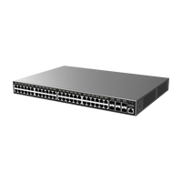 Switch Gigabit  Administrable / 48 puertos 10/100/1000 Mbps + 6 Puertos SFP+ / Compatible con GWN Cloud.