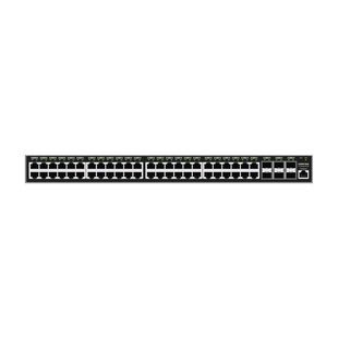 Switch Gigabit  Administrable / 48 puertos 10/100/1000 Mbps + 6 Puertos SFP+ / Compatible con GWN Cloud.