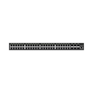 Switch Gigabit PoE+ Administrable / 48 puertos 10/100/1000 Mbps + 6 Puertos SFP+ / Hasta 400W / Compatible con GWN Cloud.