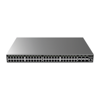 Switch Gigabit PoE+ Administrable / 48 puertos 10/100/1000 Mbps + 6 Puertos SFP+ / Hasta 400W / Compatible con GWN Cloud.