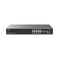 Switch Capa 3 Administrable / 8 puertos 10/100/1000 Mbps + 2 Puertos SFP+ 10 Gigabit / Compatible con GWN Cloud.