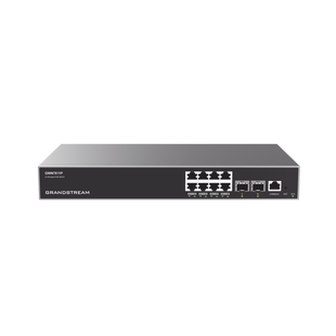 Switch Capa 3 PoE+ Administrable / 8 puertos 10/100/1000 Mbps + 2 Puertos SFP+ de 10 Gigabits / Hasta 120W / Compatible con GWN Cloud.