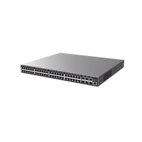 Switch Capa 3 Administrable / 48 puertos 10/100/1000 Mbps + 6 Puertos SFP+ de 10 Gigabits / Compatible con GWN Cloud.
