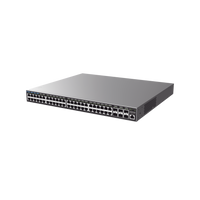 Switch Capa 3 PoE+ Administrable / 48 puertos 10/100/1000 Mbps + 6 Puertos SFP+ de 10 Gigabits / Hasta 740W / Compatible con GWN Cloud.