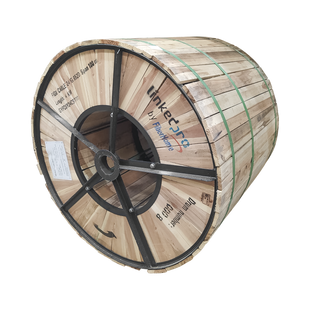 Carrete de 4 km de Fibra Óptica Aérea Figura 8 G.652D, Monomodo de 24 Hilos, Exterior, Span 100, Loose Tube