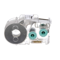 Casete de Etiquetas de Poliolefina de Cinta Continua, Tubo Termocontráctil, 8.6 mm de Ancho, 2.4 m de largo, Para Cables de 1.5 a 4.8 mm (18-12 AWG) de Diámetro, Color Blanco