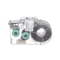 Casete de Etiquetas de Poliolefina de Cinta Continua, Tubo Termocontráctil, 11.2 mm de Ancho, 2.4 Metros (7.87 Pies) de Largo, Para Cables de 2 a 6.4 mm (16-10 AWG) de Diámetro, Color Blanco
