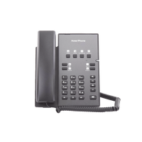 Teléfono IP para Hotelería, profesional con 8 teclas programables para servicio rápido, plantilla personalizable con PoE