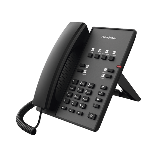 Teléfono IP para Hotelería, profesional con 8 teclas programables para servicio rápido, plantilla personalizable con PoE