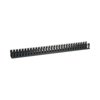 Canaleta Ranurada de PVC sin Tapa, Tipo H (Tapa Abisagrada), 55.1 mm de Ancho, 50.3 mm de Alto y 1828.8 mm de Largo, Color Negro