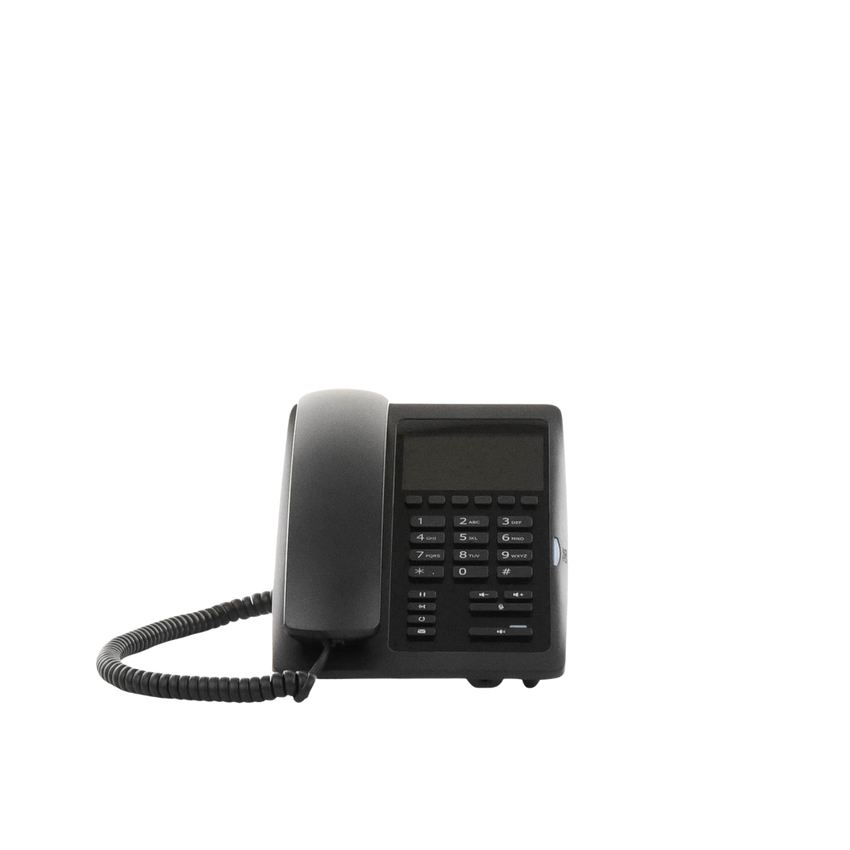 (H5W Color Negro)Teléfono IP WiFi para Hotelería, profesional de gama alta con pantalla LCD de 3.5 pulgadas a color, 6 teclas programables para servicio rápido (Hotline) PoE