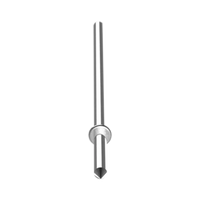 Clavo Para Tablero de Arnés, de 6.5 mm (0.26 pulgadas), de Acero, Paquete de 100pz