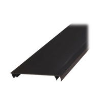 Tapa para Canaleta Ranurada Tipo H, de 55.1 mm de Ancho, 1828.8 mm de Largo, Color Negro