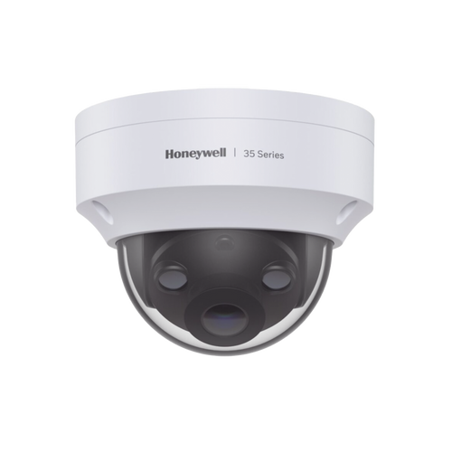 Domo IP 3 Megapixel / Lente 2.8 mm / 40 mts IR /  Ultra Baja Iluminación / NDAA / ONVIF / Exterior IP66 / Antivandalico IK10 / Ultra Baja Iluminación / H.265 / PoE / Serie 35 / Honeywell Security