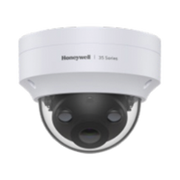 Domo IP 5 Megapíxeles / Lente 2.8 mm / 40 mts IR / Ultra Baja Iluminación /  NDAA / ONVIF / IP67 / IK10 / IA (Filtro de Humanos y Vehiculos) / Conteo de Personas / Merodeo / H.265 / PoE / Alarmas I/O / Serie 35 / Honeywell Security