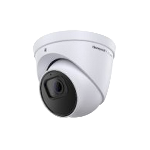 Turret IP 5 Megapixel / Lente 2.8 mm / 40 mts IR / Ultra Baja Iluminación / NDAA / ONVIF / Exterior IP67 / H.265 / IA (Filtro de Humanos y Vehiculos) / Merodeo / Conteo de Personas / PoE / Audio y Alarmas I/O / Serie 35 / Honeywell Security