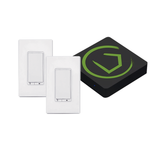 KIT HUB Controlador inteligente para dispositivos Zwave, Zigbee, Shelly, Lutron, incluye 1 HUB / 2 Apagadores inteligentes On/Off Zwave