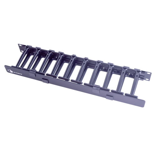 Organizador de Cable Horizontal RouteIT, Sencillo, Para Rack de 19in, 4in de profundidad, 1UR