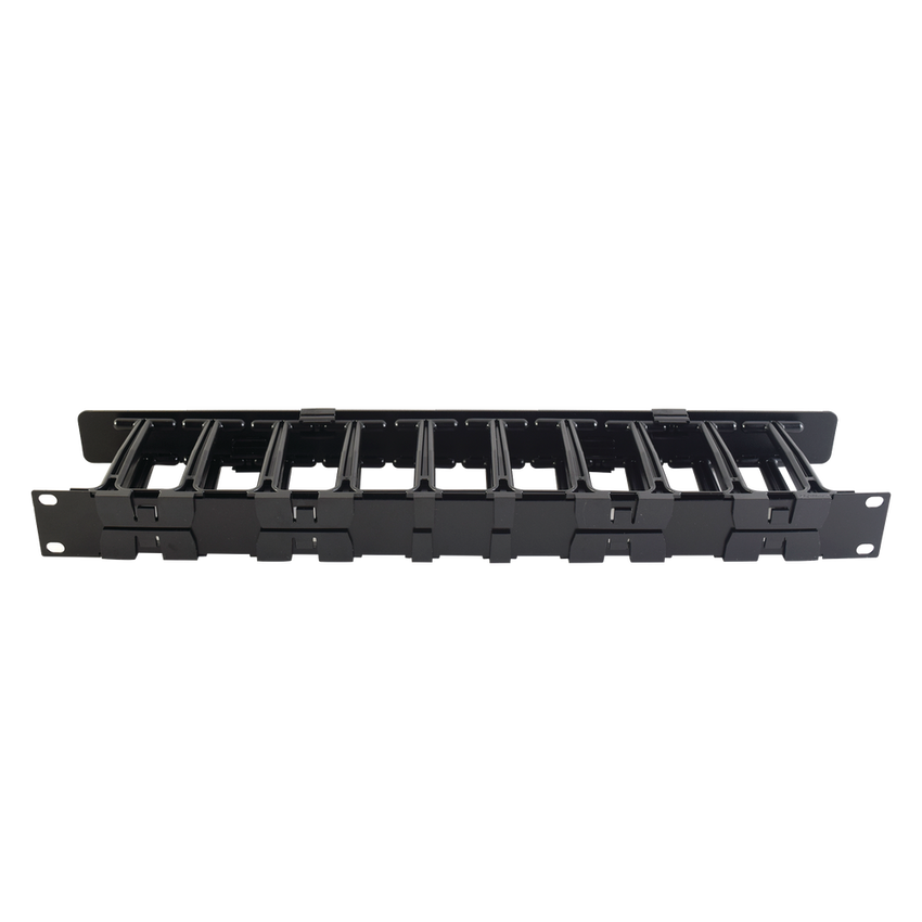 Organizador de Cable Horizontal RouteIT, Sencillo, Para Rack de 19in, 4in de profundidad, 1UR