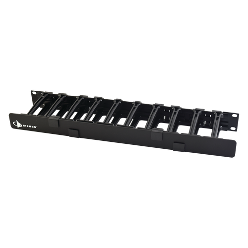Organizador de Cable Horizontal RouteIT, Sencillo, Para Rack de 19in, 4in de profundidad, 1UR